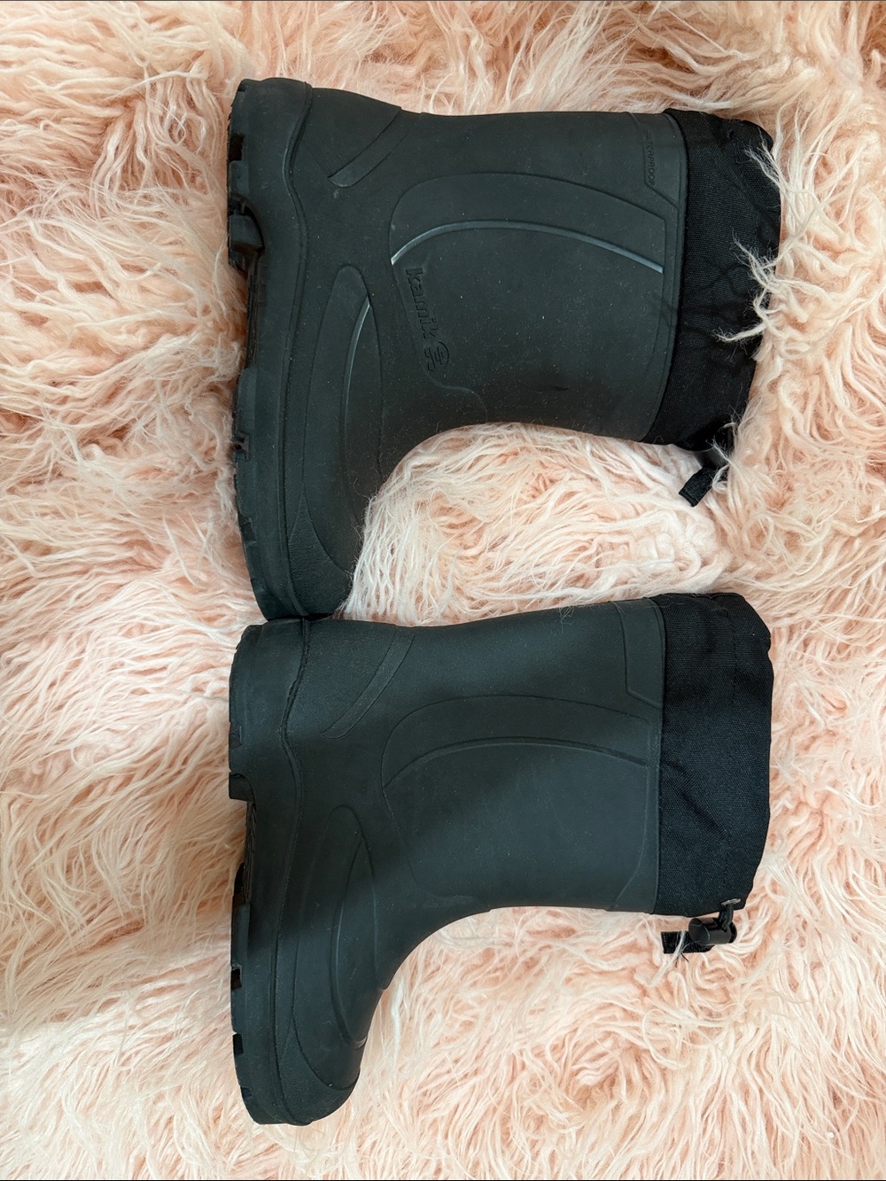 Black Winter Snow Boots - Pair